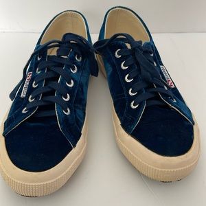 Superga Sneakers Blue Velvet VGUC